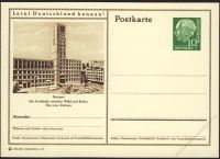 BRD 1955 Mi-Nr. P024 261 * Stuttgart - Das neue Rathaus