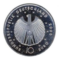 BRD 2005 J.511 10 Euro Fuball-WM-Deutschland 2006 Prgesttte: J st