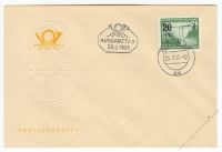 DDR 1955 FDC Mi-Nr. 449 ESt. Hilfe fr die Hochwassergeschdigten