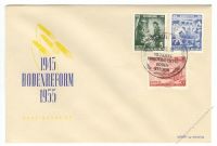 DDR 1955 FDC Mi-Nr. 481-483 SSt. 10 Jahre Bodenreform