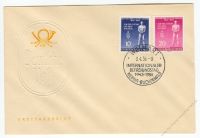DDR 1955 FDC Mi-Nr. 459A-460A SSt. Internationaler Befreiungstag