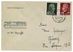DDR 1956 FDC Mi-Nr. 510-511 ESt. 200. Geburtstag von Wolfgang Amadeus Mozart