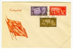 DDR 1955 FDC Mi-Nr. 472-478 SSt. Fhrer der deutschen Arbeiterbewegung