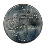 DDR 1978 J.1569 5 Mark Anti-Apartheid-Jahr vz-st