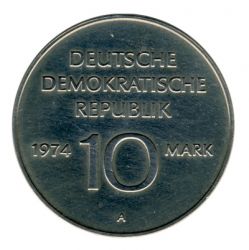 DDR 1974 J.1551 10 Mark 25 Jahre DDR vz
