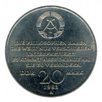 DDR 1983 J.1592 20 Mark Karl Marx vz