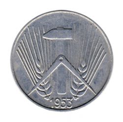 DDR 1953 J.1506 5 Pf Kursmnze Prgesttte: E vz