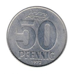 DDR 1972 J.1512 50 Pf Kursmnze st