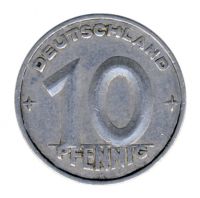 DDR 1950 J.1503 10 Pf Kursmnze Prgesttte: A ss