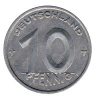 DDR 1949 J.1503 10 Pf Kursmünze vz-st