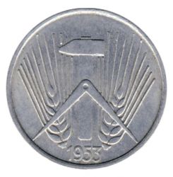 DDR 1953 J.1506 5 Pf Kursmnze Prgesttte: A vz-st