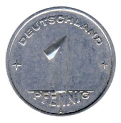 DDR 1950 J.1501 1 Pf Kursmnze Prgesttte: A ss