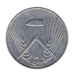 DDR 1953 J.1505 1 Pf Kursmnze Prgesttte: E ss