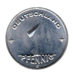 DDR 1950 J.1501 1 Pf Kursmnze Prgesttte: E st