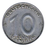 DDR 1952 J.1507 10 Pf Kursmünze Prägestätte: E ss