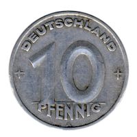 DDR 1948 J.1503 10 Pf Kursmnze ss