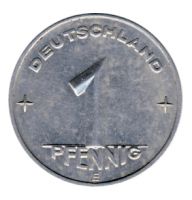 DDR 1953 J.1505 1 Pf Kursmnze Prgesttte: E vz