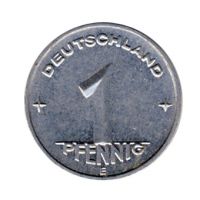 DDR 1950 J.1501 1 Pf Kursmnze Prgesttte: E vz-st