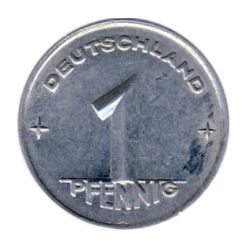 DDR 1948 J.1501 1 Pf Kursmnze Prgesttte: A vz