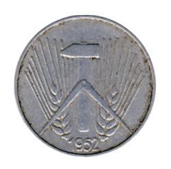 DDR 1952 J.1505 1 Pf Kursmnze Prgesttte: E ss