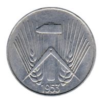 DDR 1953 J.1507 10 Pf Kursmnze Prgesttte: E vz