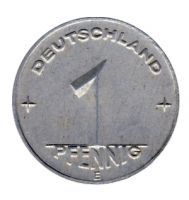 DDR 1950 J.1501 1 Pf Kursmnze Prgesttte: E vz