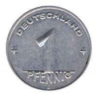 DDR 1952 J.1505 1 Pf Kursmnze Prgesttte: E vz