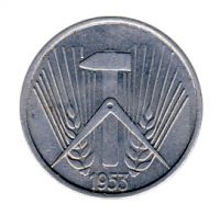 DDR 1953 J.1506 5 Pf Kursmnze Prgesttte: A vz