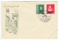 DDR 1956 FDC Mi-Nr. 536-537 SSt. Leipziger Herbstmesse