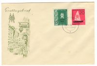 DDR 1956 FDC Mi-Nr. 536-537 ESt. Leipziger Herbstmesse