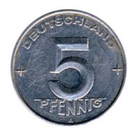 DDR 1953 J.1506 5 Pf Kursmnze Prgesttte: A ss