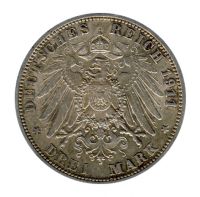 Preussen 1911 A J.103 3 Mark Wilhelm II. (1888-1918) ss