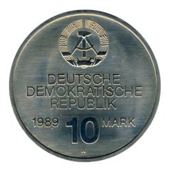 DDR 1989 J.1625 10 Mark 40 Jahre RGW st