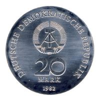 DDR 1982 J.1587 20 Mark Clara Zetkin st