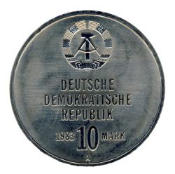 DDR 1983 J.1593 10 Mark 30 Jahre Kampfgruppe vz-st