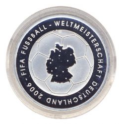 BRD 2003 J.499 10 Euro Fuball-WM-Deutschland 2006 Prgesttte: G PP