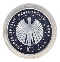 BRD 2003 J.499 10 Euro Fuball-WM-Deutschland 2006 Prgesttte: G PP