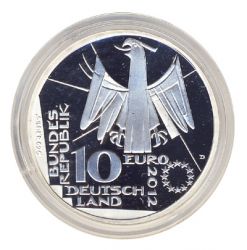 BRD 2012 J.573 10 Euro Deutsche Nationalbibliothek - Silber PP