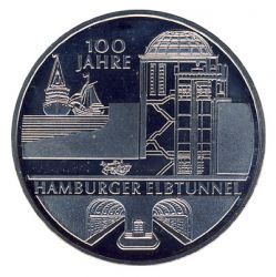 BRD 2011 J.565 10 Euro 100 Jahre Hamburger Elbtunnel st