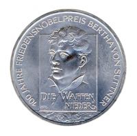 BRD 2005 J.517 10 Euro Friedensnobelpreis Bertha von Suttner st
