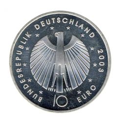 BRD 2003 J.499 10 Euro Fuball-WM-Deutschland 2006 Prgesttte: D st