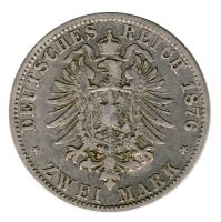 Hamburg 1876 J J.61 2 Mark Stadtwappen ss