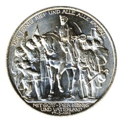 Preussen 1913 A J.109 2 Mark 100 Jahre Befreiungskampf vz-st
