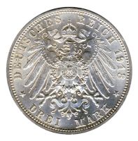 Sachsen 1913 E J.140 3 Mark 100 Jahre Vlkerschlacht st