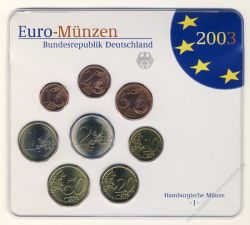 BRD 2003 Kursmünzensatz Prägestätte: J st