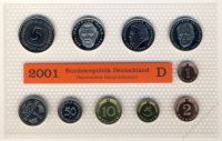 BRD 2001 Kursmünzensatz Prägestätte: D st