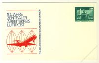 DDR Nr. PP016 B1/003a * 10 Jahre Zentraler Arbeitskreis Luftpost