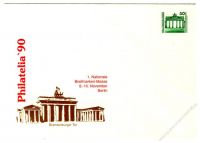 DDR Nr. PU017 D2/001ca * Philatelia '90 Brandenburger Tor