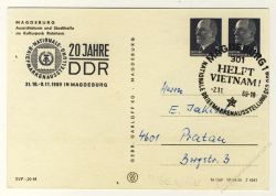 DDR Nr. PP012 D2/012 SSt. Magdeburg Aussichtsturm und Stadthalle