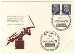 DDR Nr. PP012 C2/003 SSt. Interartes 1972 Berlin